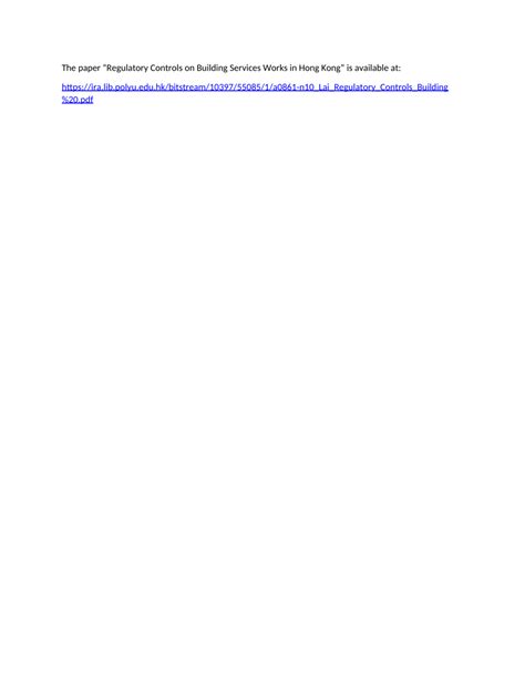 rcbkk 076a|Regulatory Controls on Building Services Works in Hong Kong.